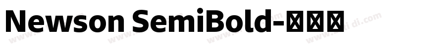 Newson SemiBold字体转换
